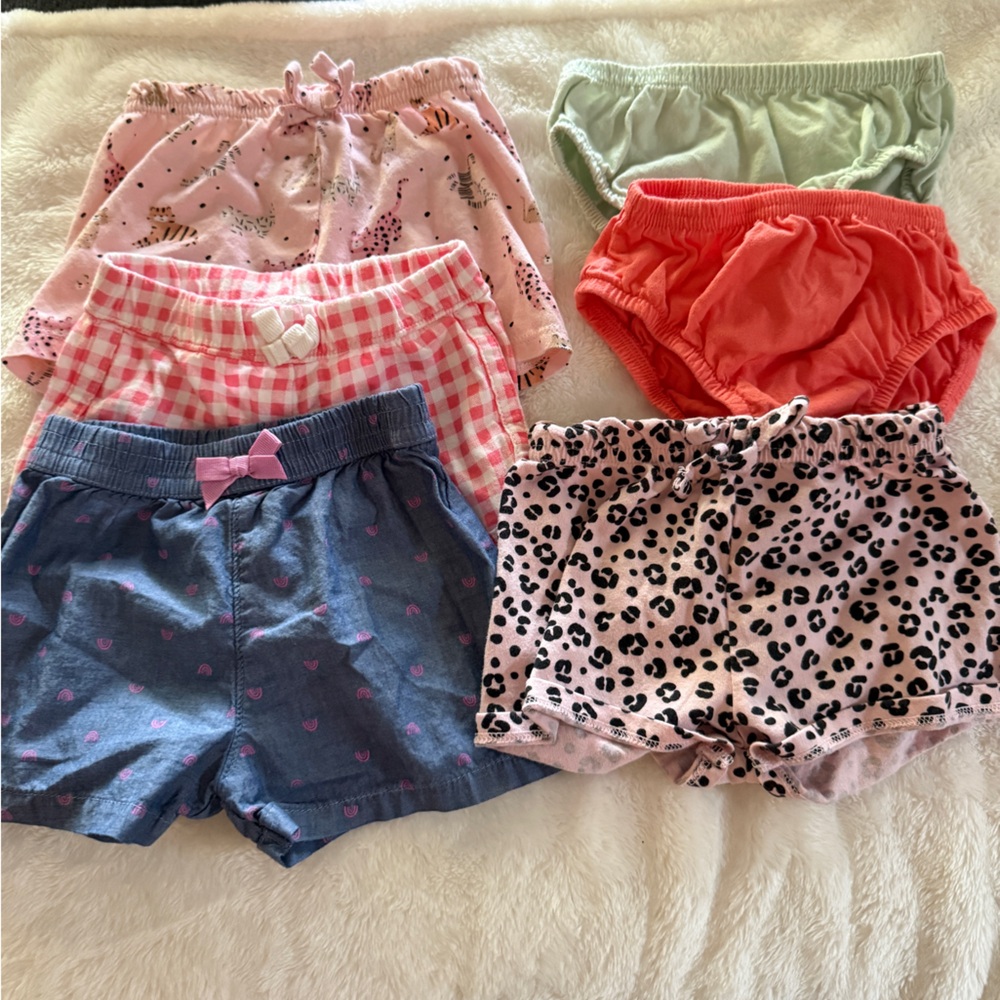 6 baby shorts